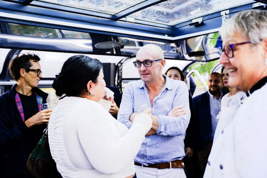 sophia et Sébastien Vincent, organisateur des Talents Sati