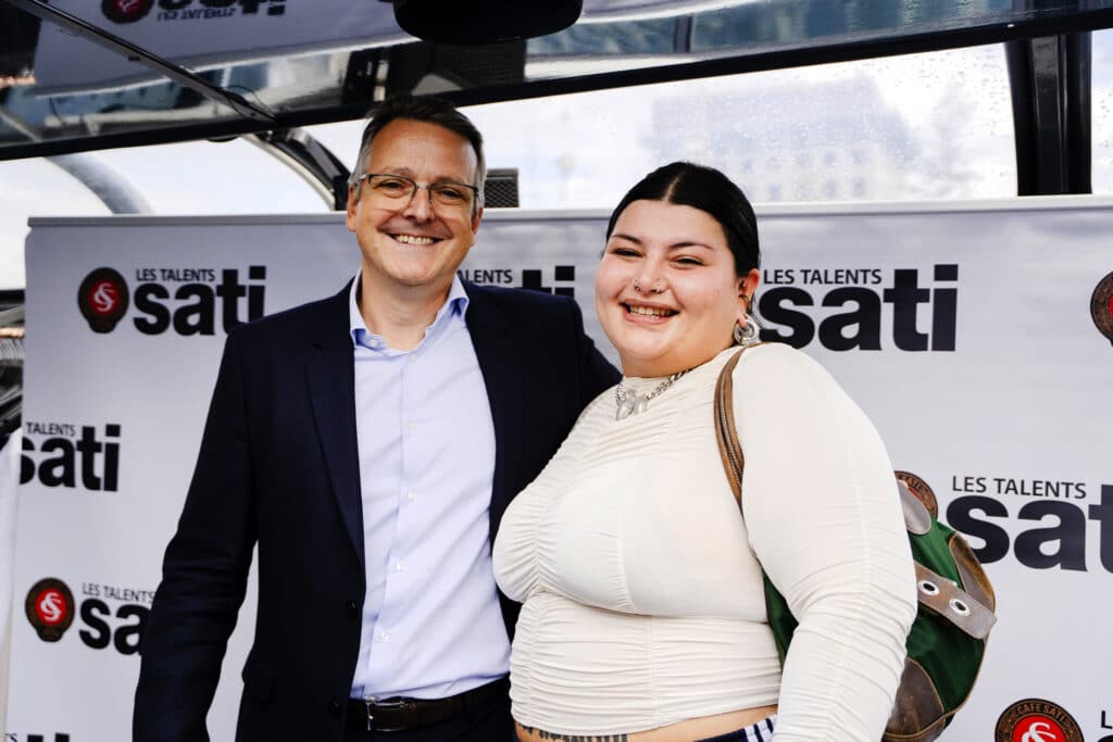 Sophia et Nicolas Schulé, Président de Café Sati